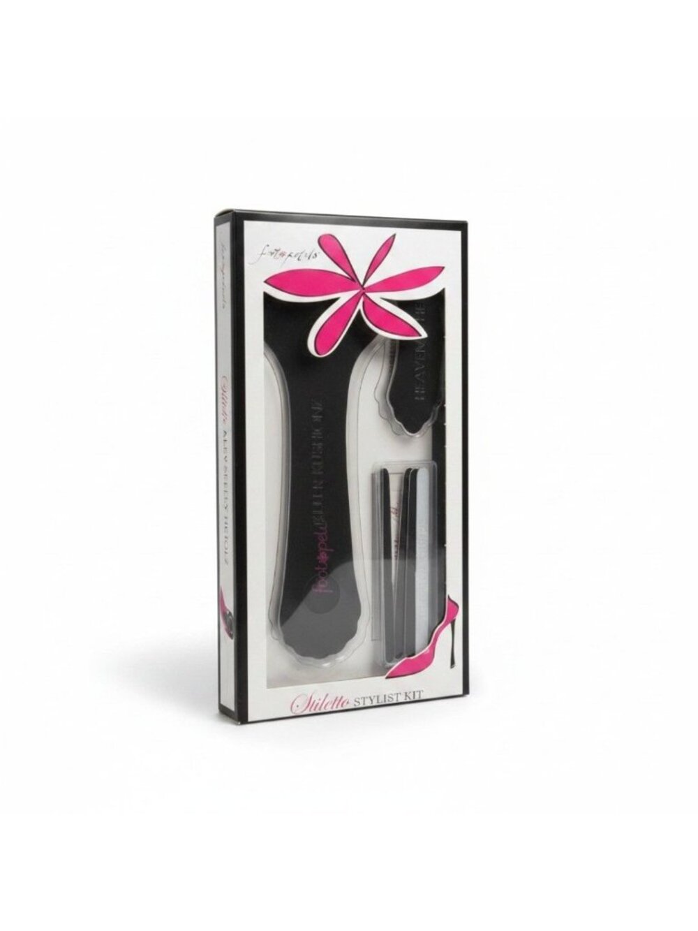 Foot Petals Stiletto Stylist Kit Set Black New in Box